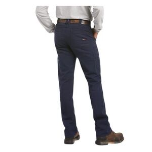 Ariat FR LOW RISE M4 Boot canvas work pants size 32x32 Navy Blue EUC